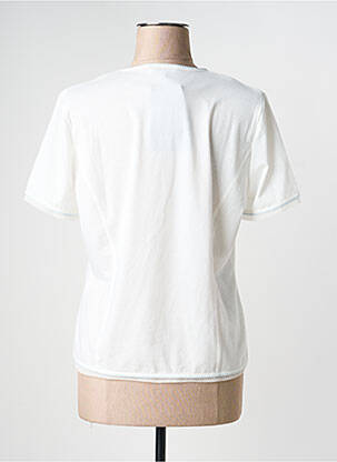 T-shirt stretch manches courtes blanc PAUPORTÉ femme
