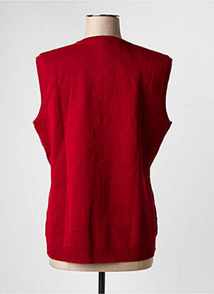 Gilet sans manche sans manche rouge ELLEMME femme