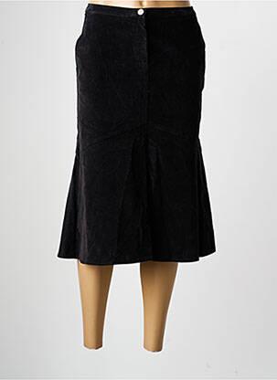 Jupe mi-longue stretch noir CLAUDIA GIL femme