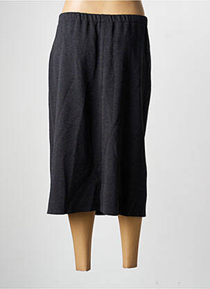 Jupe mi-longue coupe droite gris PAUPORTÉ femme