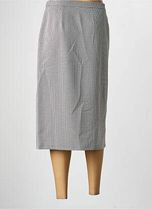 Jupe mi-longue taille à pinces gris BS (BEST SELECTION) femme