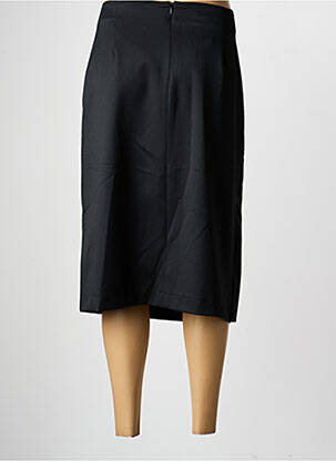 Jupe mi-longue taille à pinces noir TERRE DE FÉES femme
