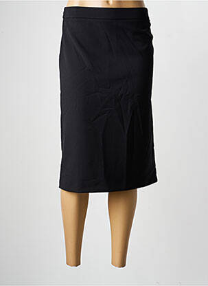Jupe mi-longue coupe droite noir FRANK WALDER femme