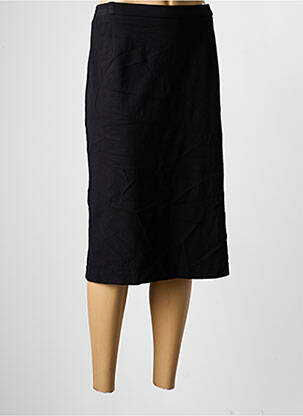 Jupe mi-longue coupe droite noir FINNKARELIA femme