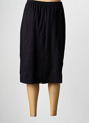 Jupe mi-longue coupe droite noir FINNKARELIA femme