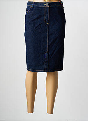 Jupe mi-longue stretch bleu OLSEN femme