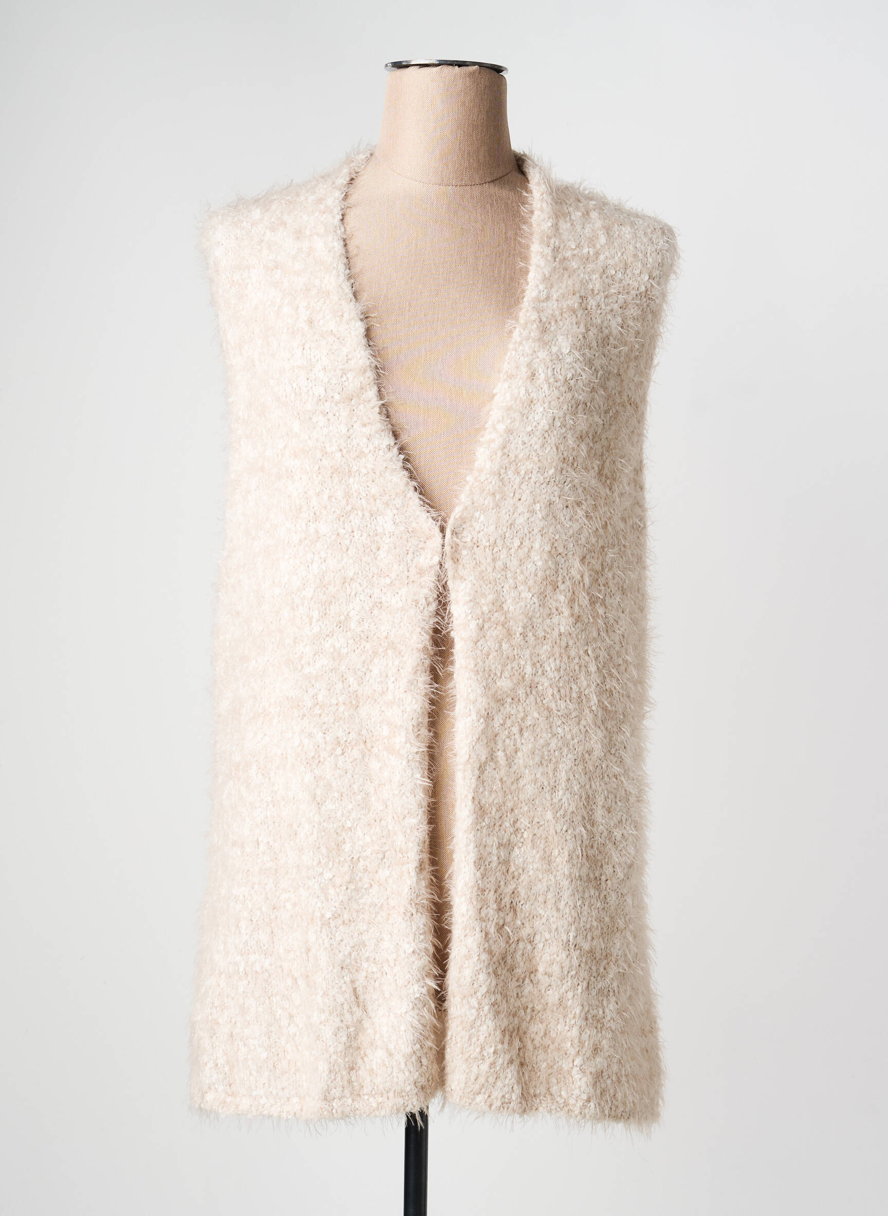 Gilet sans manche coupe cintrée rose OLSEN femme