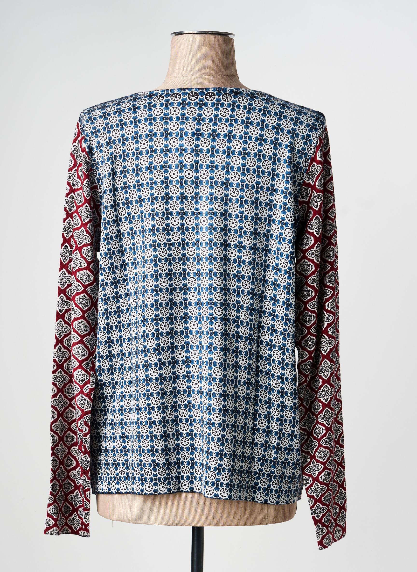 Pull stretch manches longues bleu ESCORPION femme