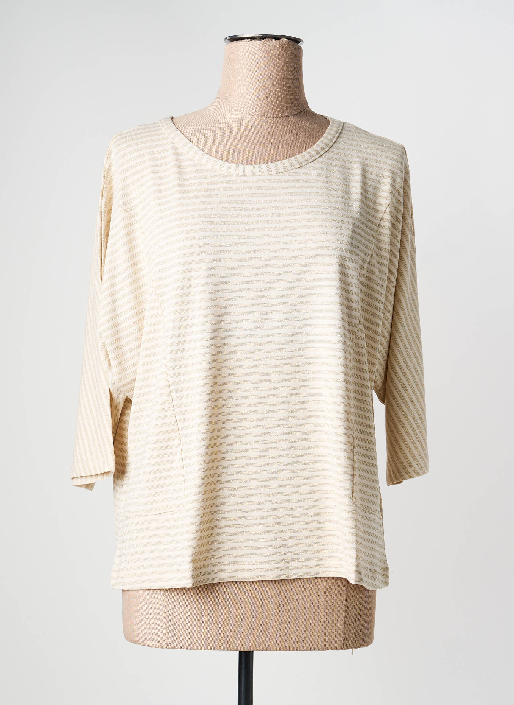 Top stretch manches 3/4 or GUITARE femme