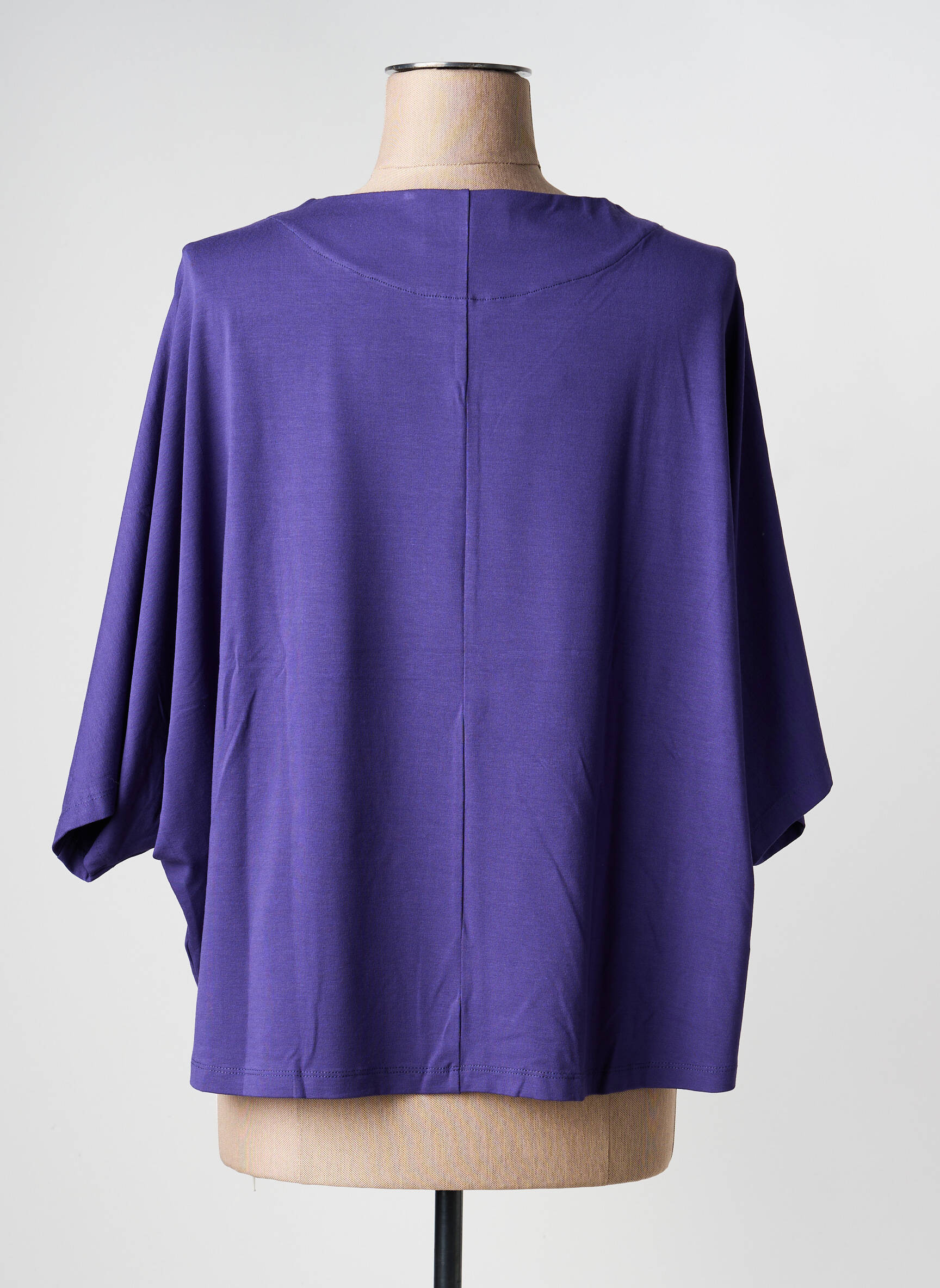T-shirt manches 3/4 manches 3/4 violet GUITARE femme