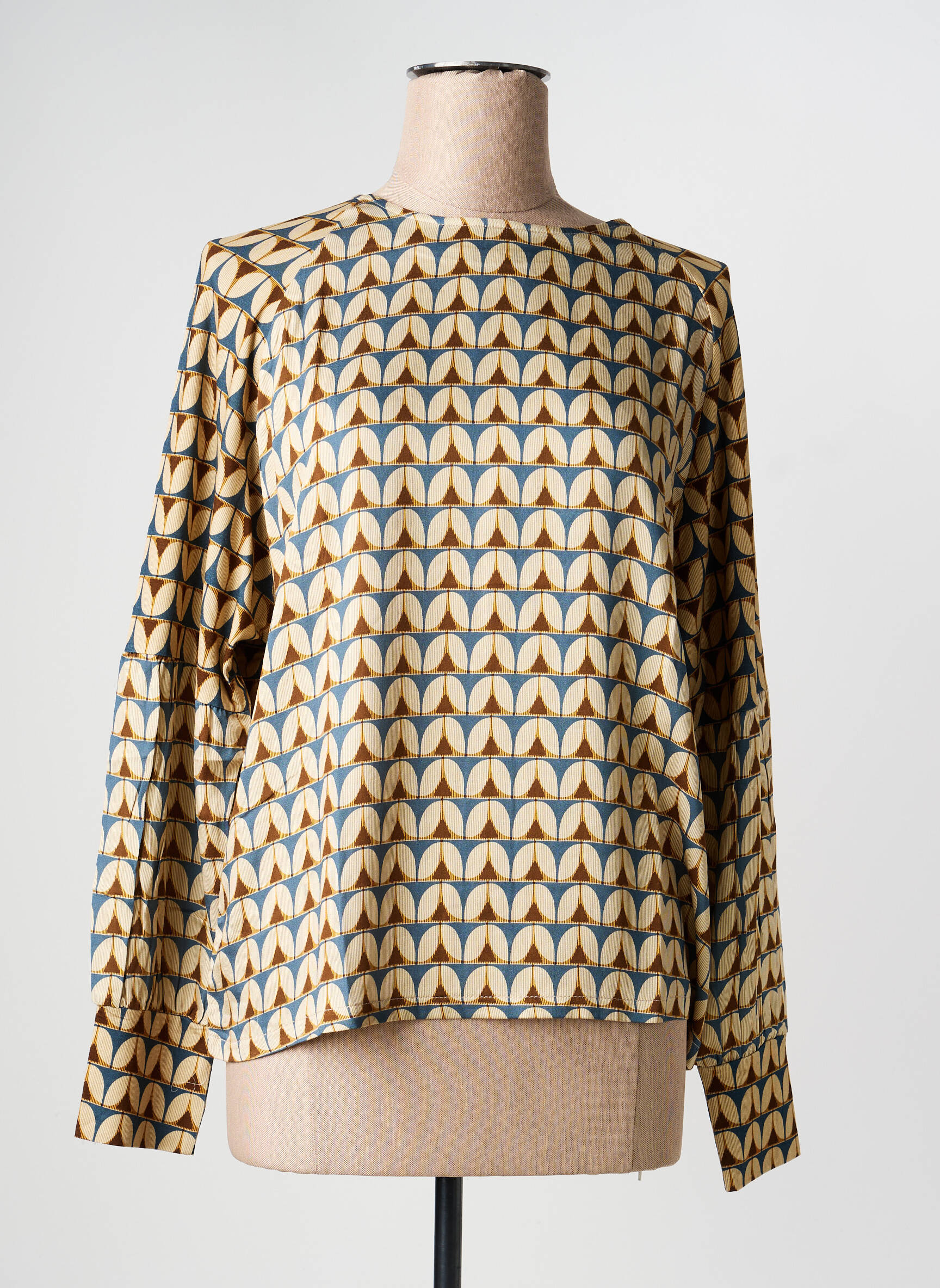 T-shirt manches longues manches longues beige GUITARE femme