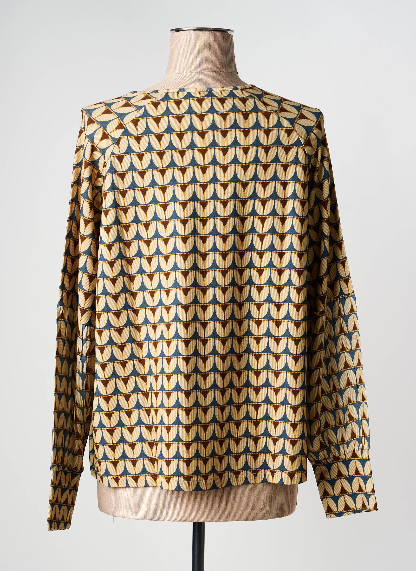 T-shirt manches longues manches longues beige GUITARE femme