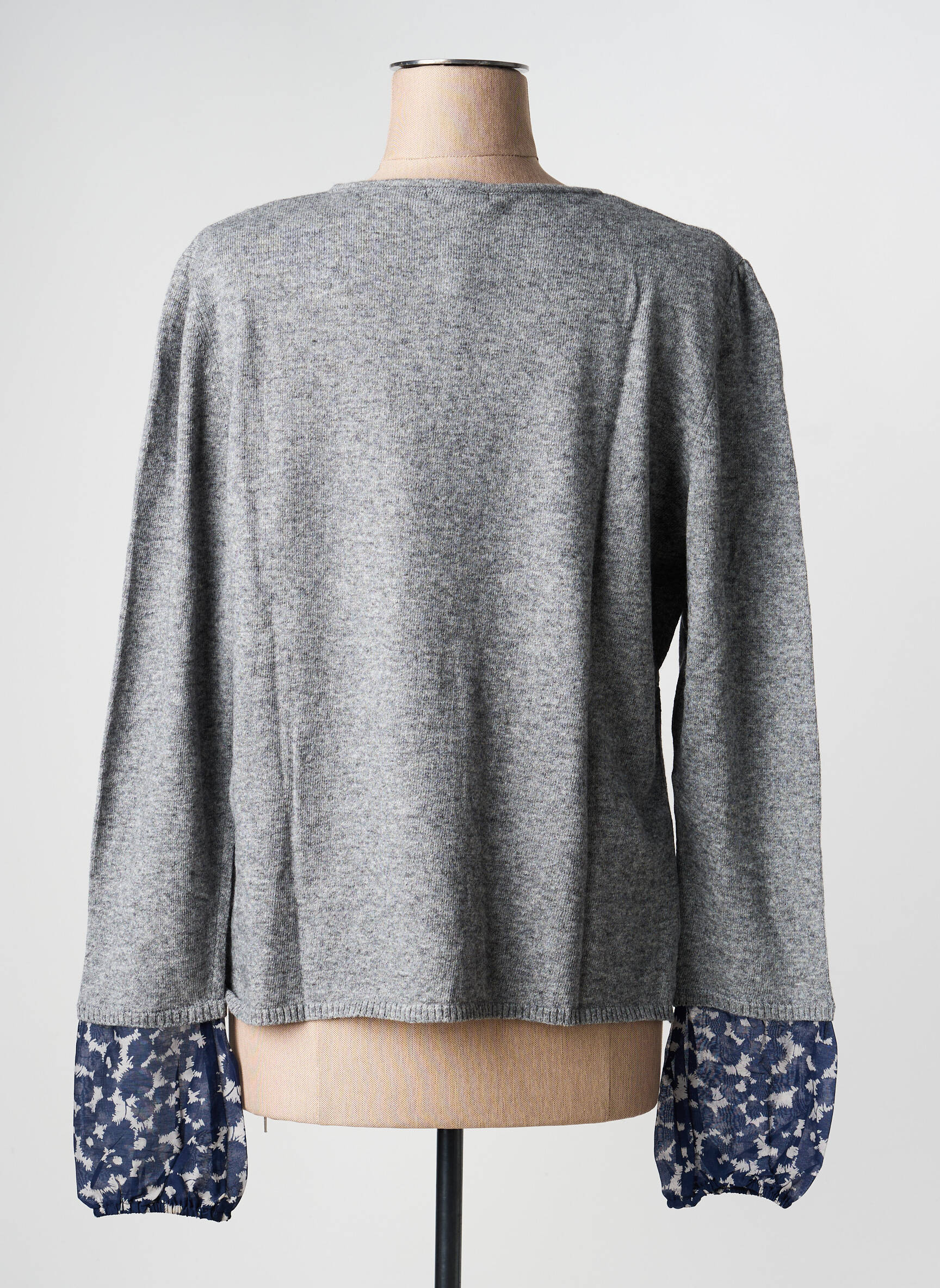 Gilet manches longues stretch gris ESCORPION femme
