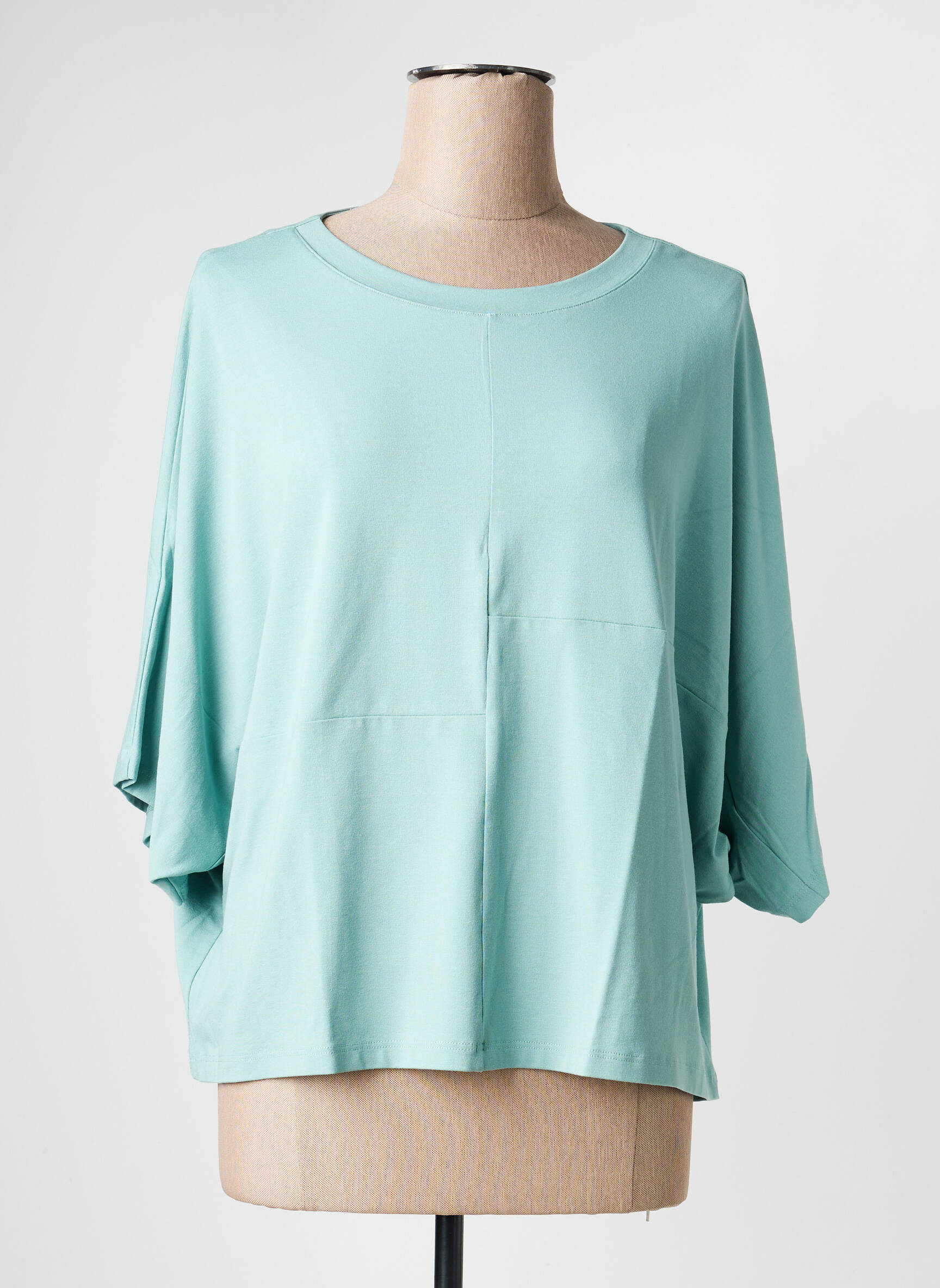 T-shirt manches 3/4 manches 3/4 vert GUITARE femme