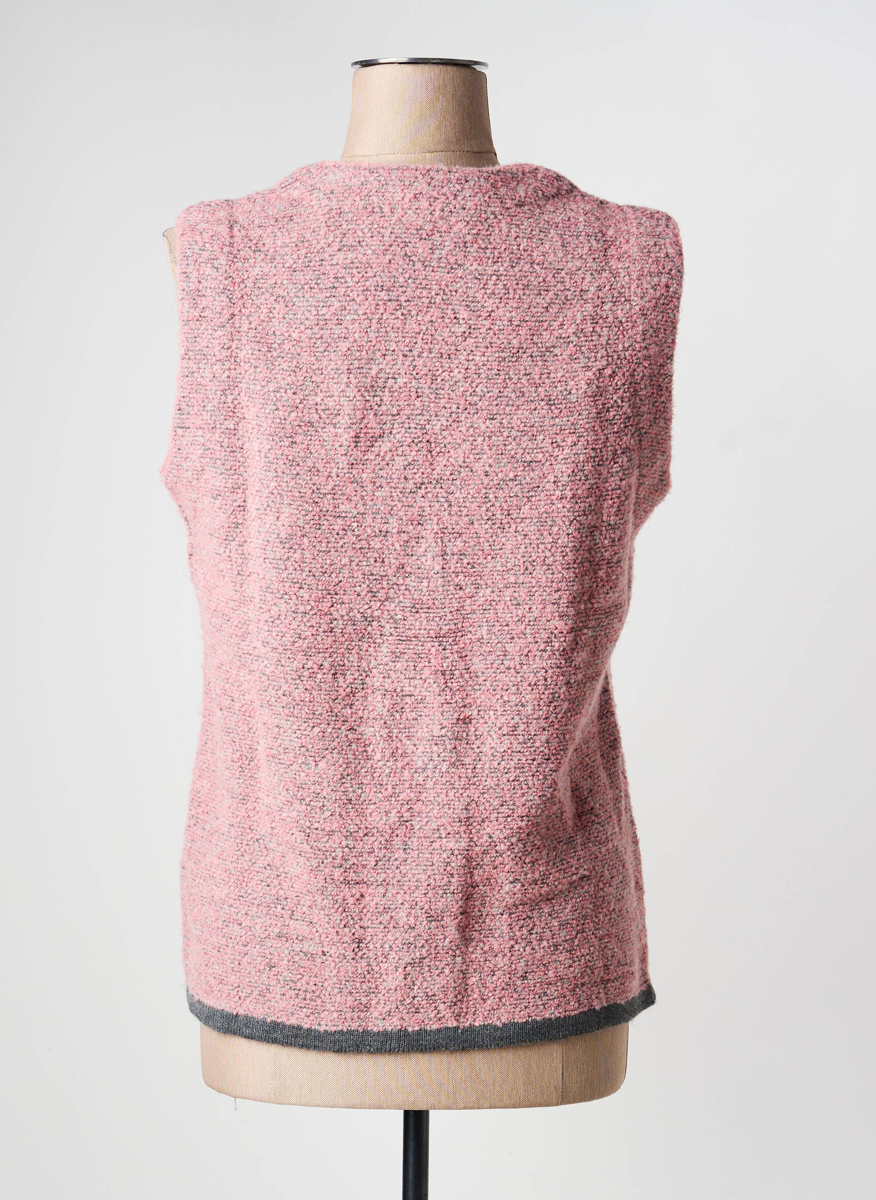 Gilet sans manche poches rose I.ODENA femme