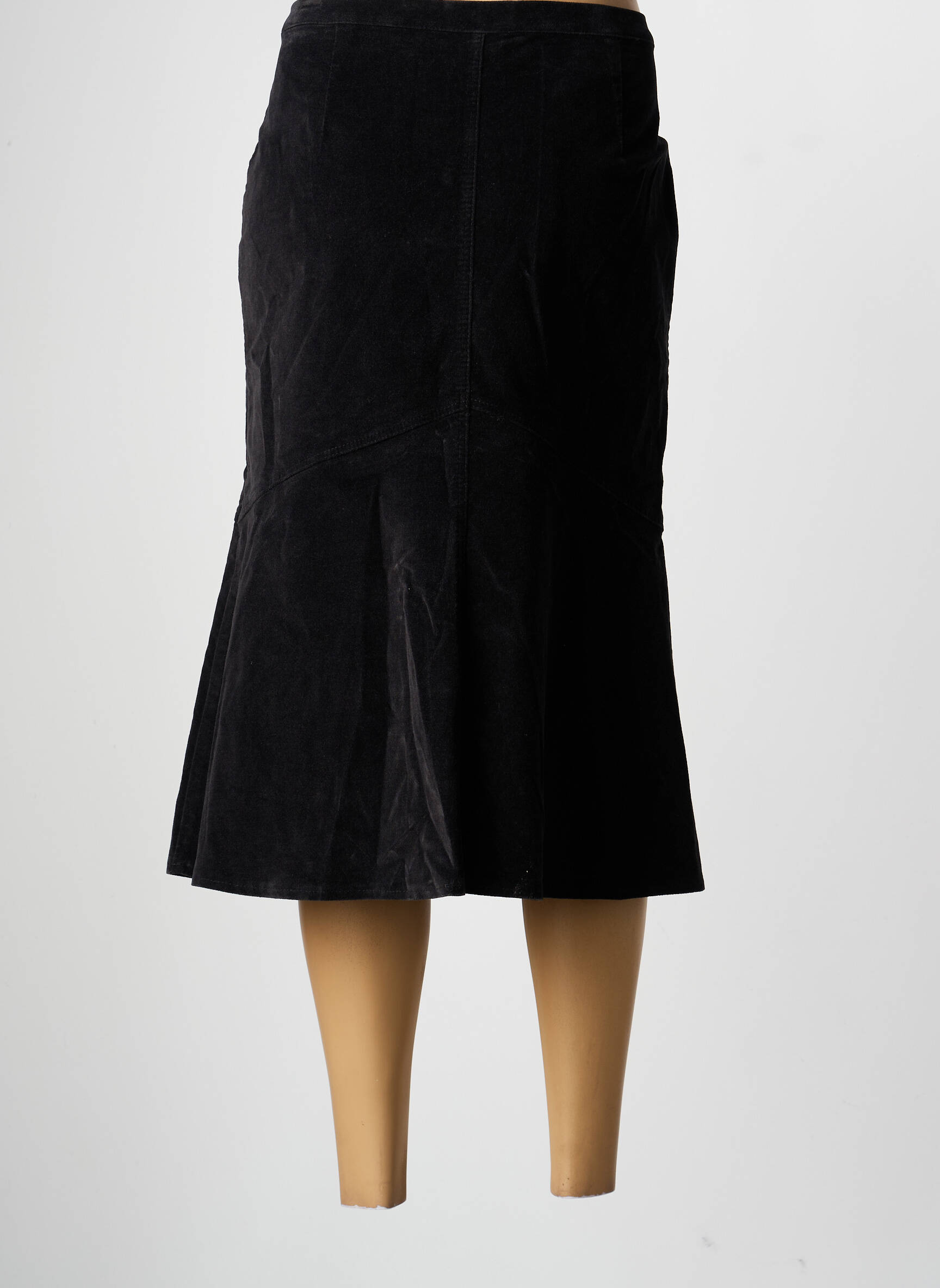 Jupe mi-longue stretch noir CLAUDIA GIL femme