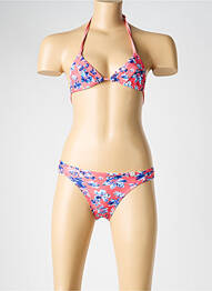 Maillot de bain 2 pièces stretch rose IKKS fille