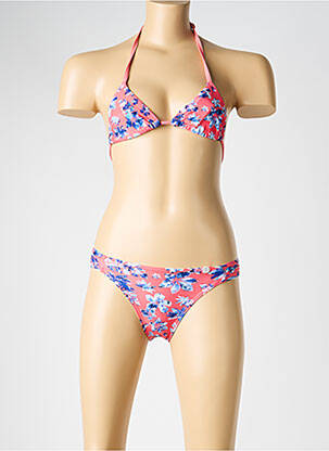 Maillot de bain 2 pièces stretch rose IKKS fille