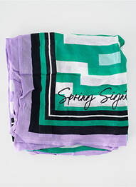 Foulard tissage popeline violet STREET ONE femme