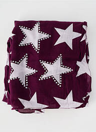 Foulard tissage popeline violet STREET ONE femme