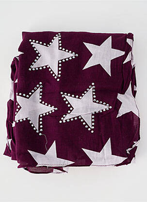 Foulard tissage popeline violet STREET ONE femme