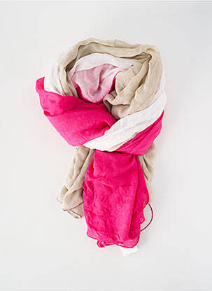 Foulard tissage popeline rose STREET ONE femme