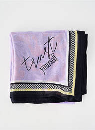 Foulard tissage popeline violet STREET ONE femme