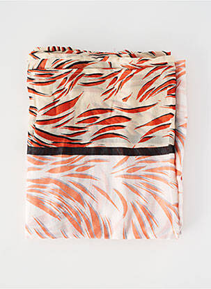 Foulard tissage popeline orange GARCIA femme