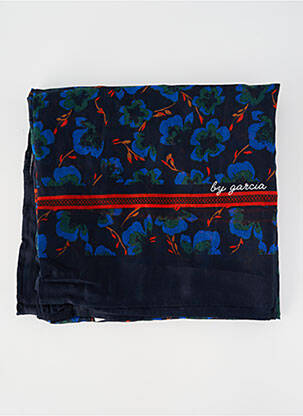 Foulard tissage popeline bleu GARCIA femme