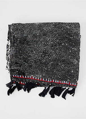 Foulard tissage popeline noir GARCIA femme