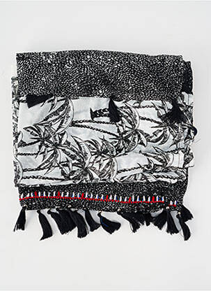 Foulard tissage popeline noir GARCIA femme