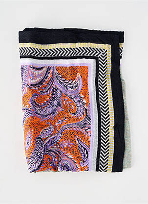 Foulard tissage popeline noir STREET ONE femme