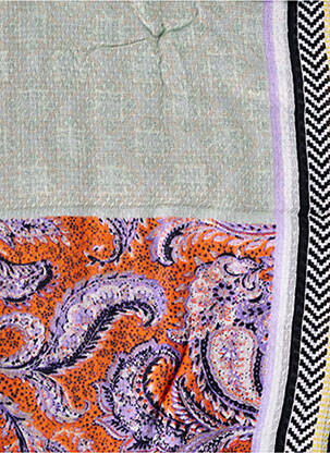 Foulard tissage popeline noir STREET ONE femme