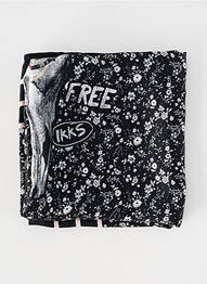 Foulard tissage popeline noir IKKS femme