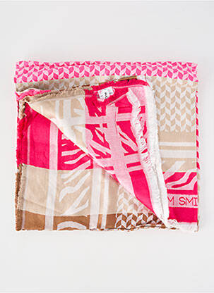 Foulard effet matière satinée rose STREET ONE femme