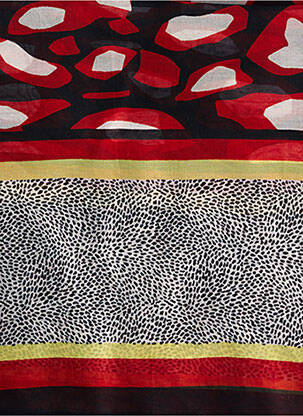 Foulard imprimé animal rouge GARCIA femme