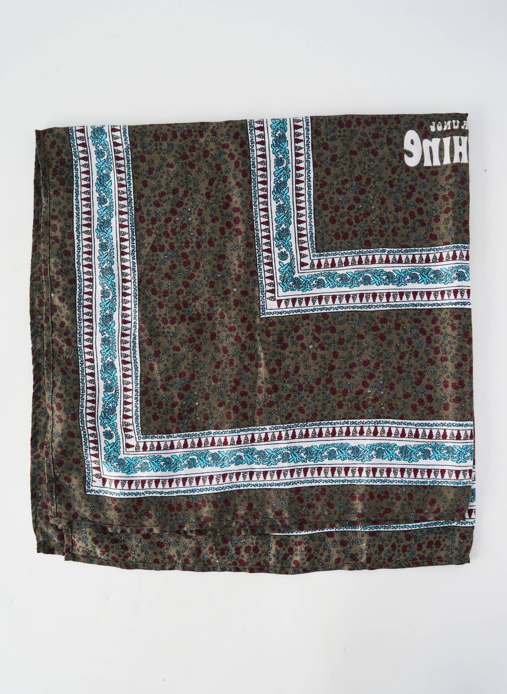 Foulard tissage popeline vert IKKS fille