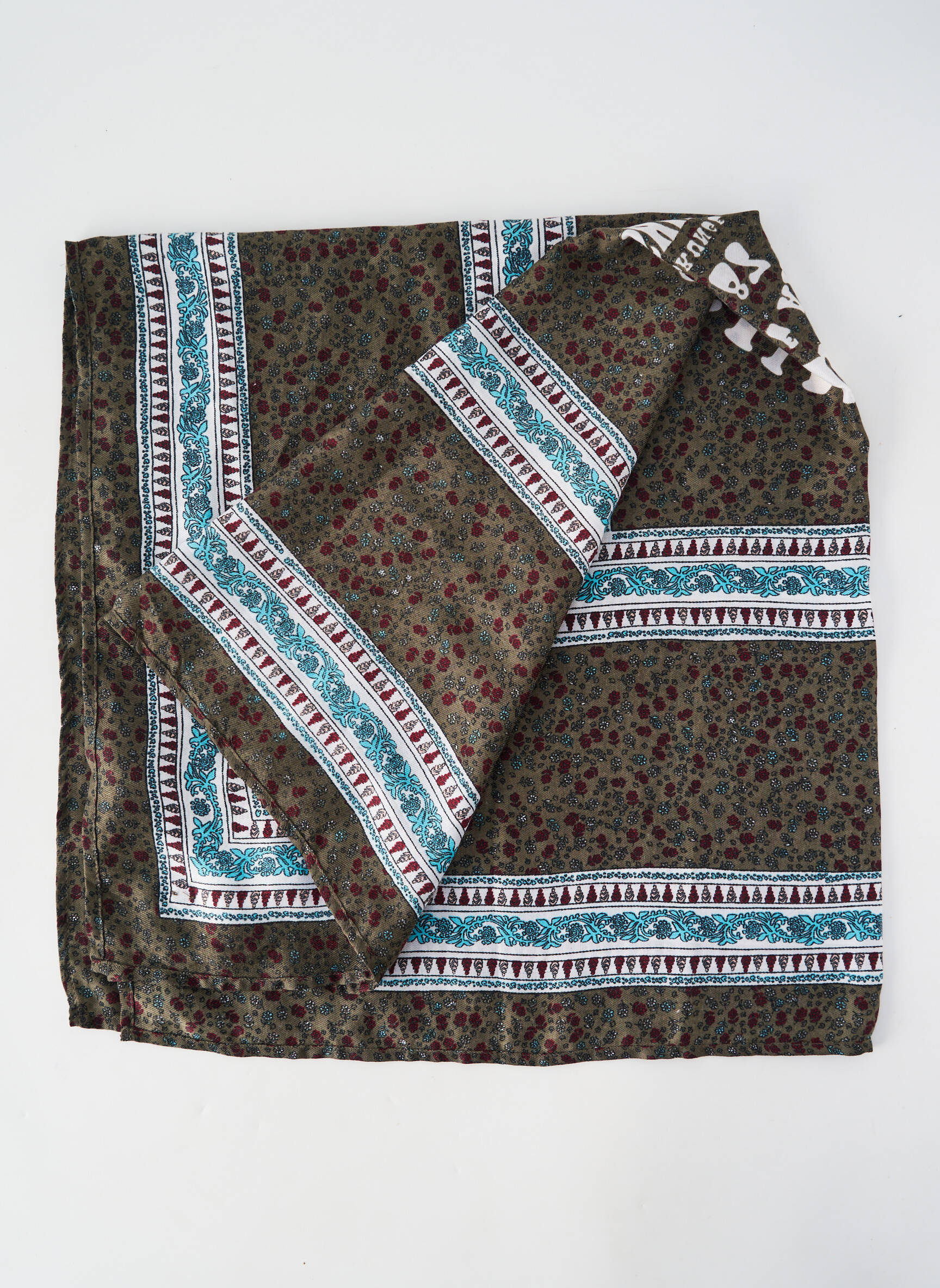 Foulard tissage popeline vert IKKS fille