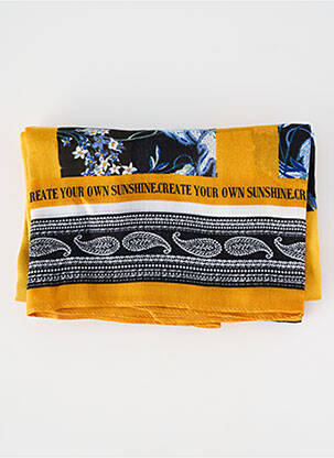 Foulard imprimé cachemire jaune STREET ONE femme
