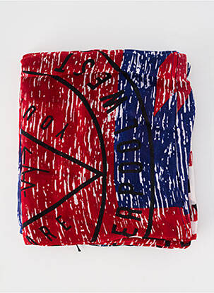Foulard imprimé fantaisie bleu IKKS femme