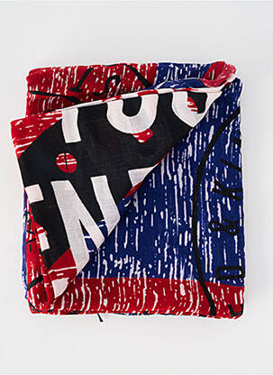 Foulard imprimé fantaisie bleu IKKS femme