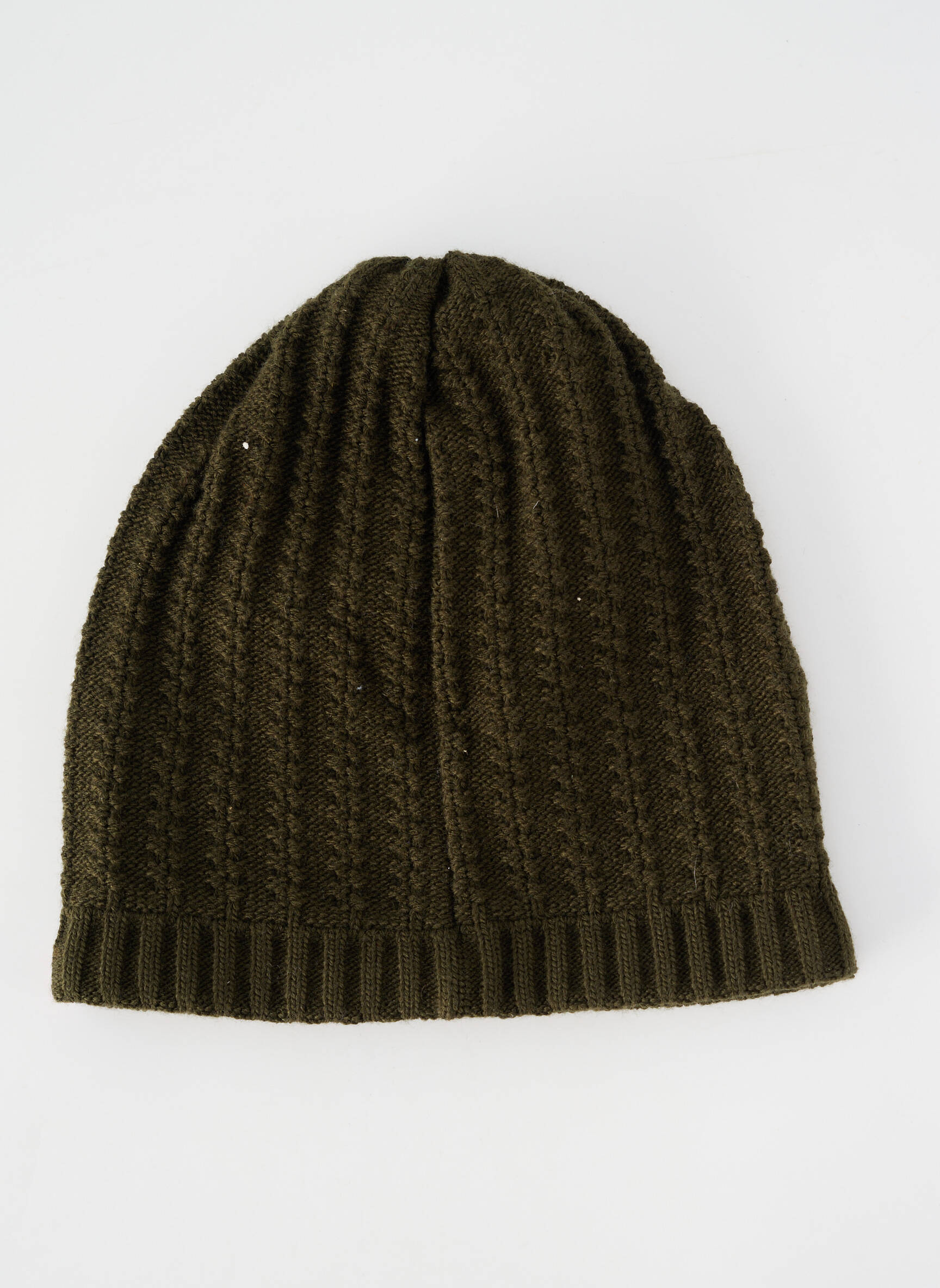 Bonnet broderie vert BLANC BONNET homme