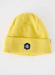 Bonnet maille fine jaune BLANC BONNET homme