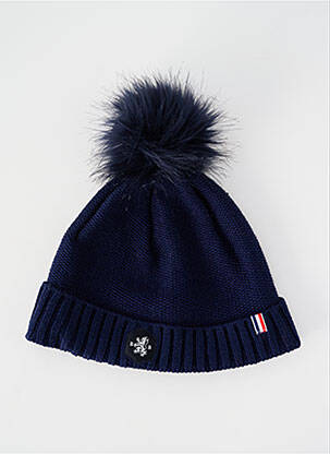 Bonnet maille fine bleu BLANC BONNET homme