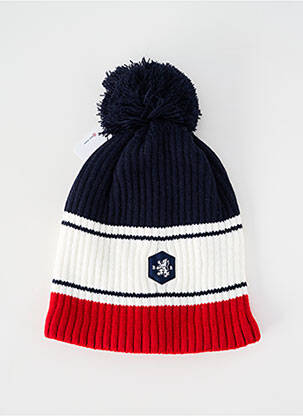 Bonnet broderie bleu BLANC BONNET homme