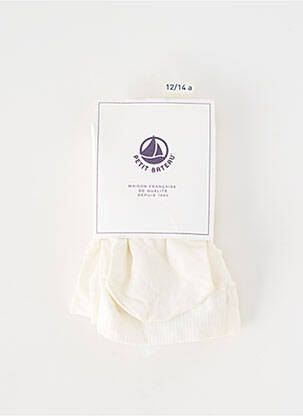 Collants  blanc PETIT BATEAU fille