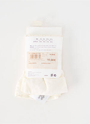Collants  blanc PETIT BATEAU fille