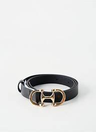 Ceinture fermeture pointe poinçonnée noir GARCIA femme