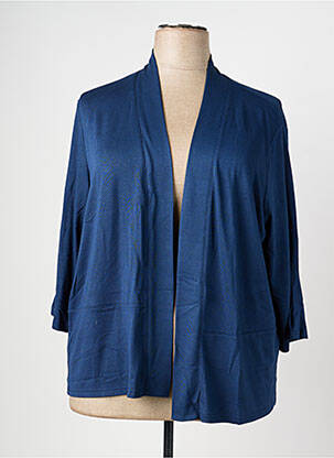 Gilet manches longues col v bleu RABE femme