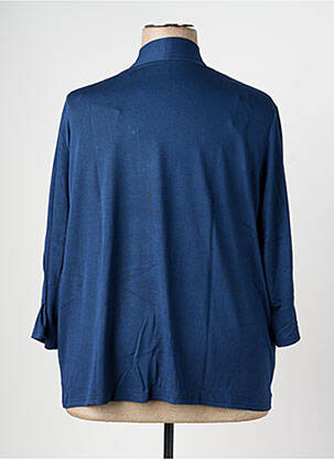Gilet manches longues col v bleu RABE femme